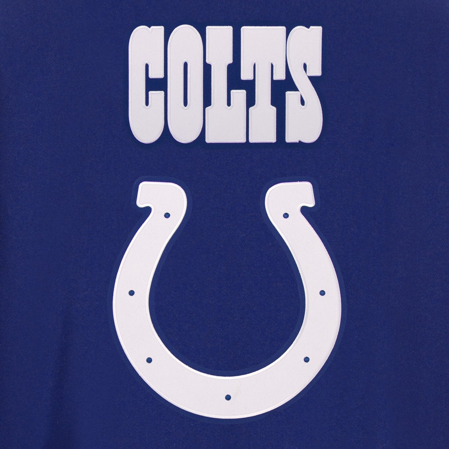 INDIANAPOLIS COLTS JH DESIGN WOOL REVERSIBLE FULL-SNAP JACKET – ROYAL