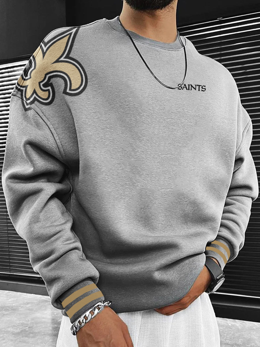 New Orleans Saints Printed Unisex Casual Sweatshirt
