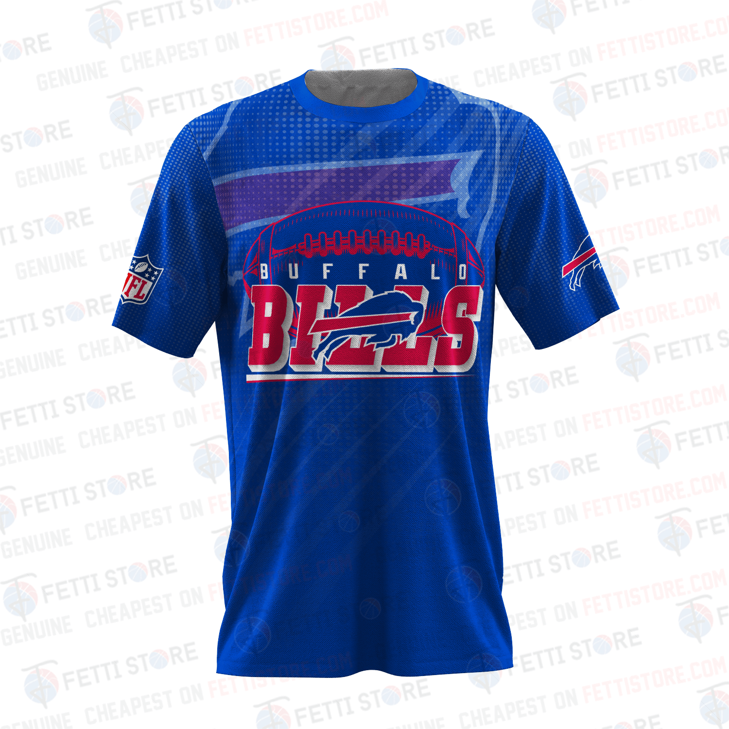 Buffalo Bills American Football Pattern 3D T-Shirt
