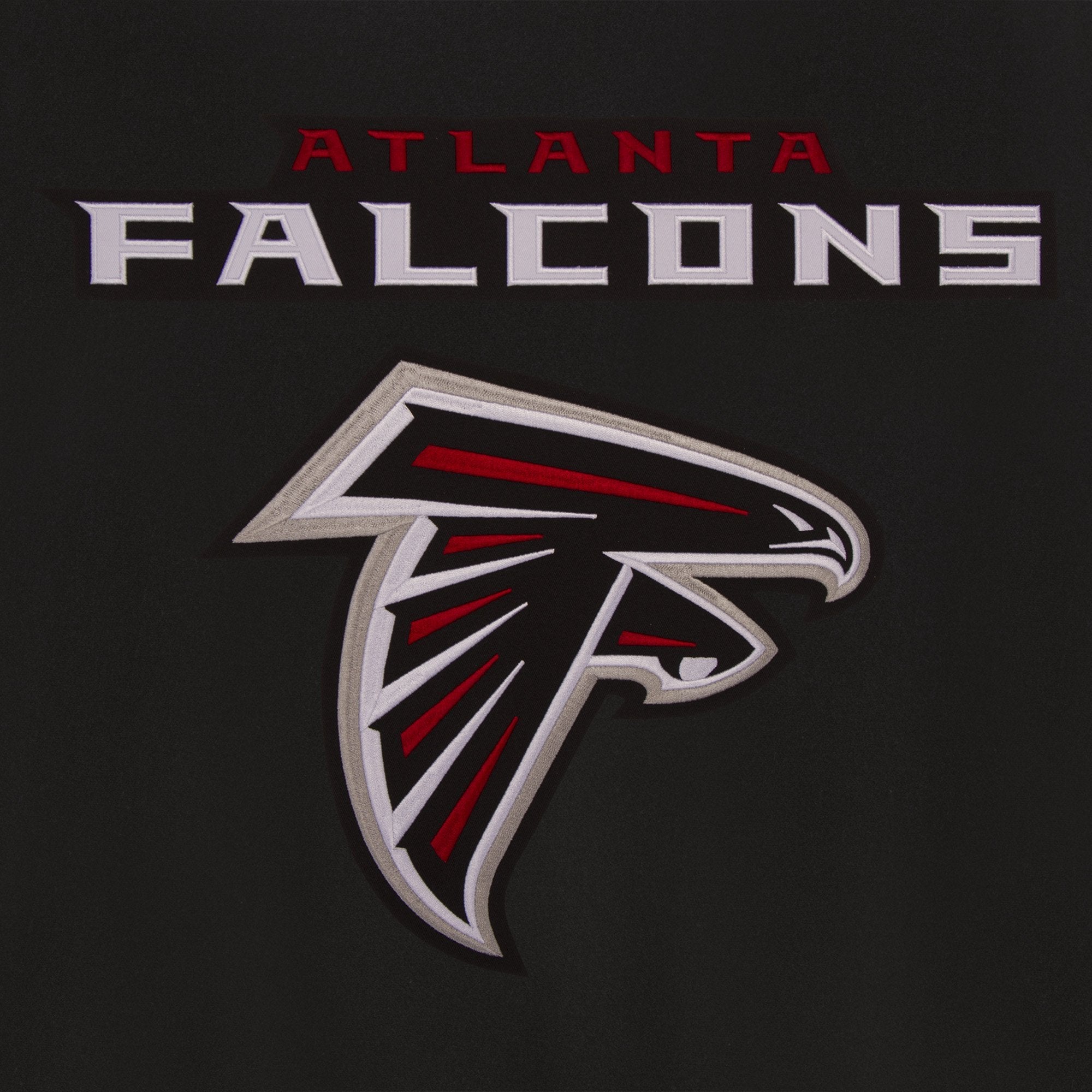 ATLANTA FALCONS REVERSIBLE WOOL JACKET - BLACK
