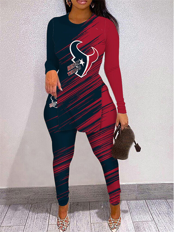 Limited Edition High Slit Shirts And Leggings Two-Piece Suits