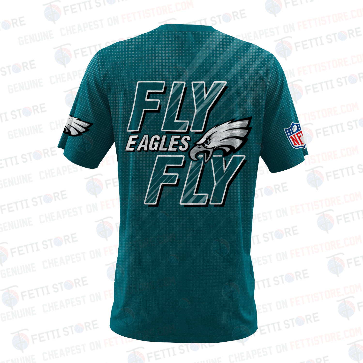 Philadelphia Eagles American Football Pattern 3D T-Shirt