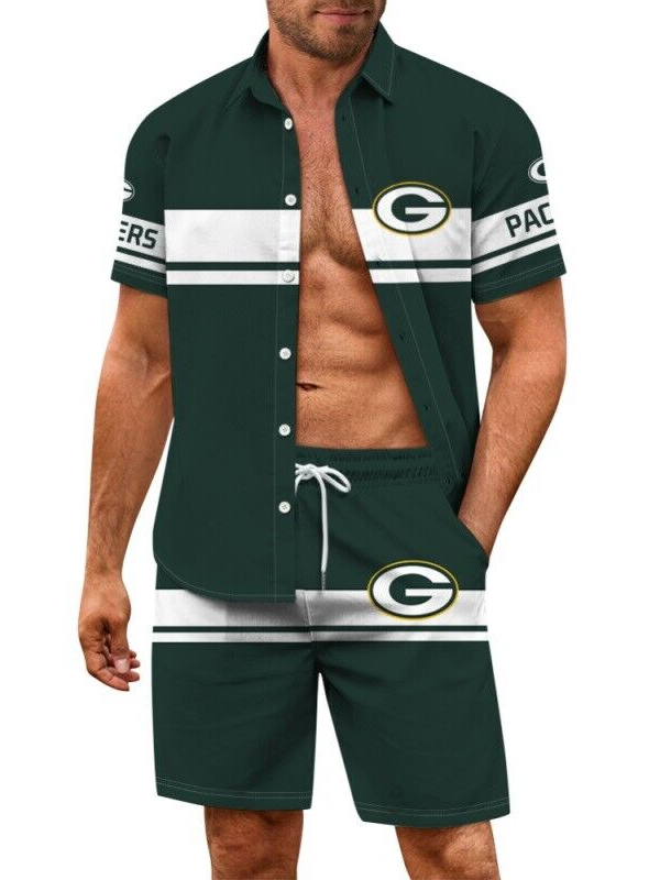 Green Bay Packers Limited Edition Hawaiian Shirt And Shorts Two-Piece Suits