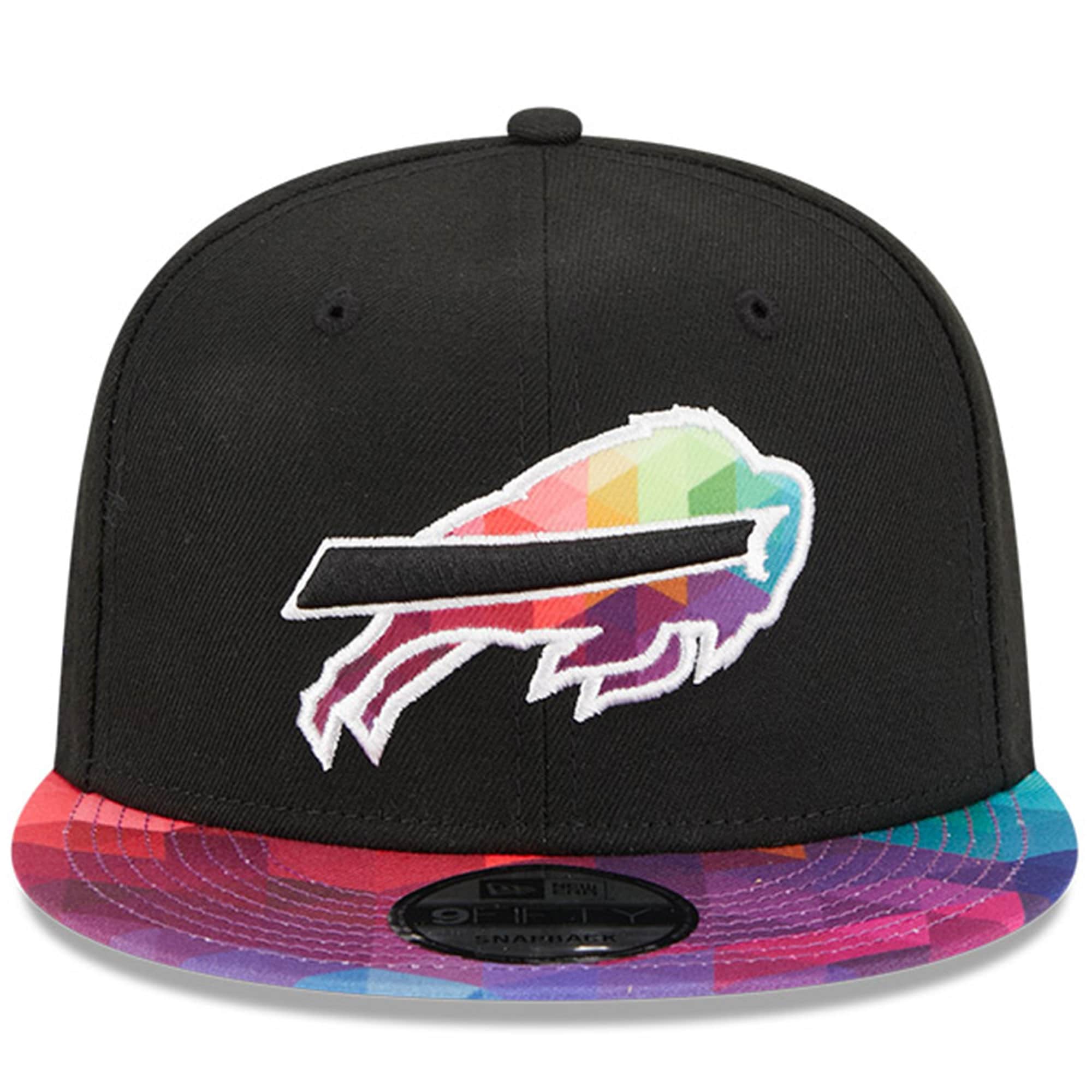 Buffalo Bills Youth Black 2023 Crucial Catch 9FIFTY Snapback Hat