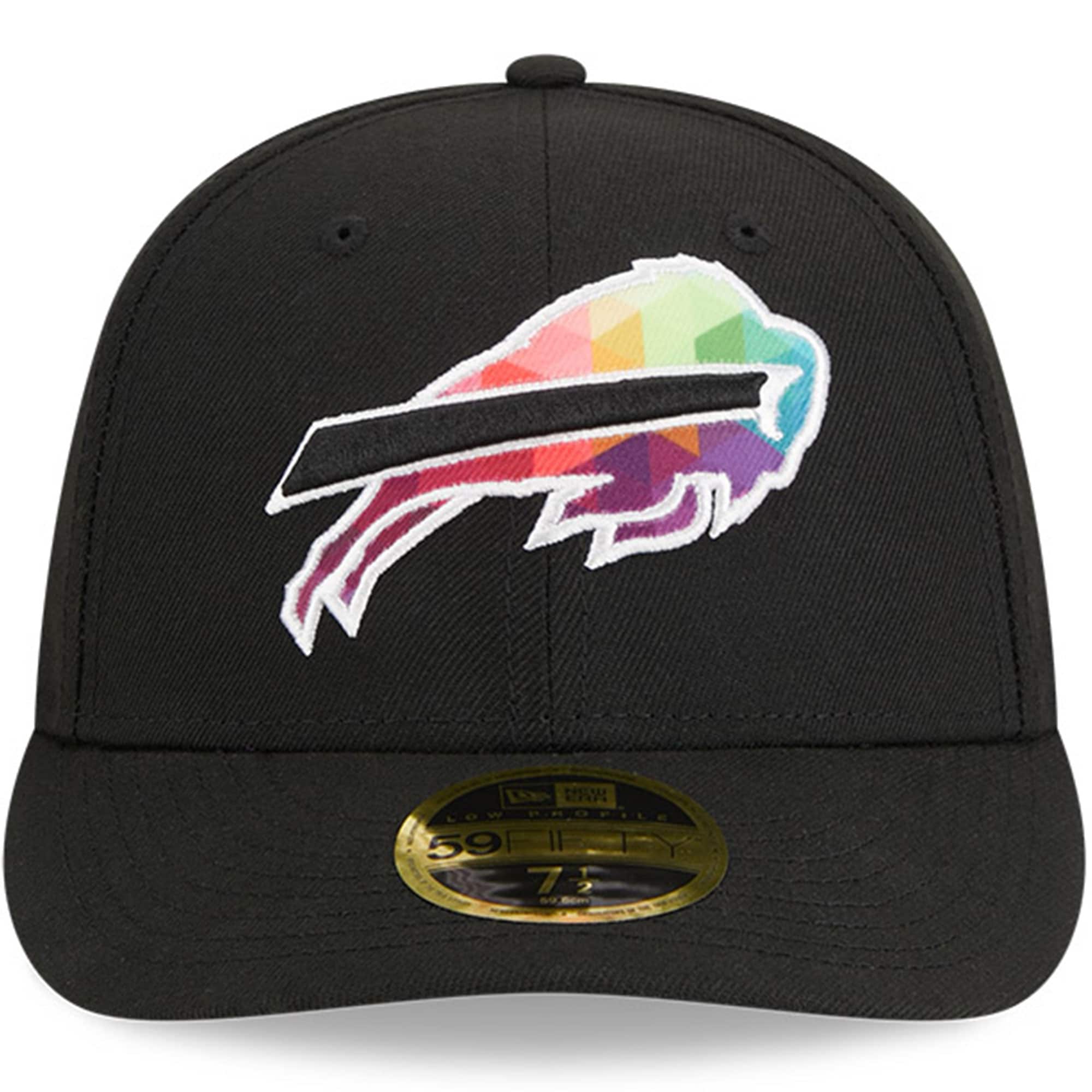 Buffalo Bills Men's Black 2023 Crucial Catch Low Profile 59FIFTY Fitted Hat