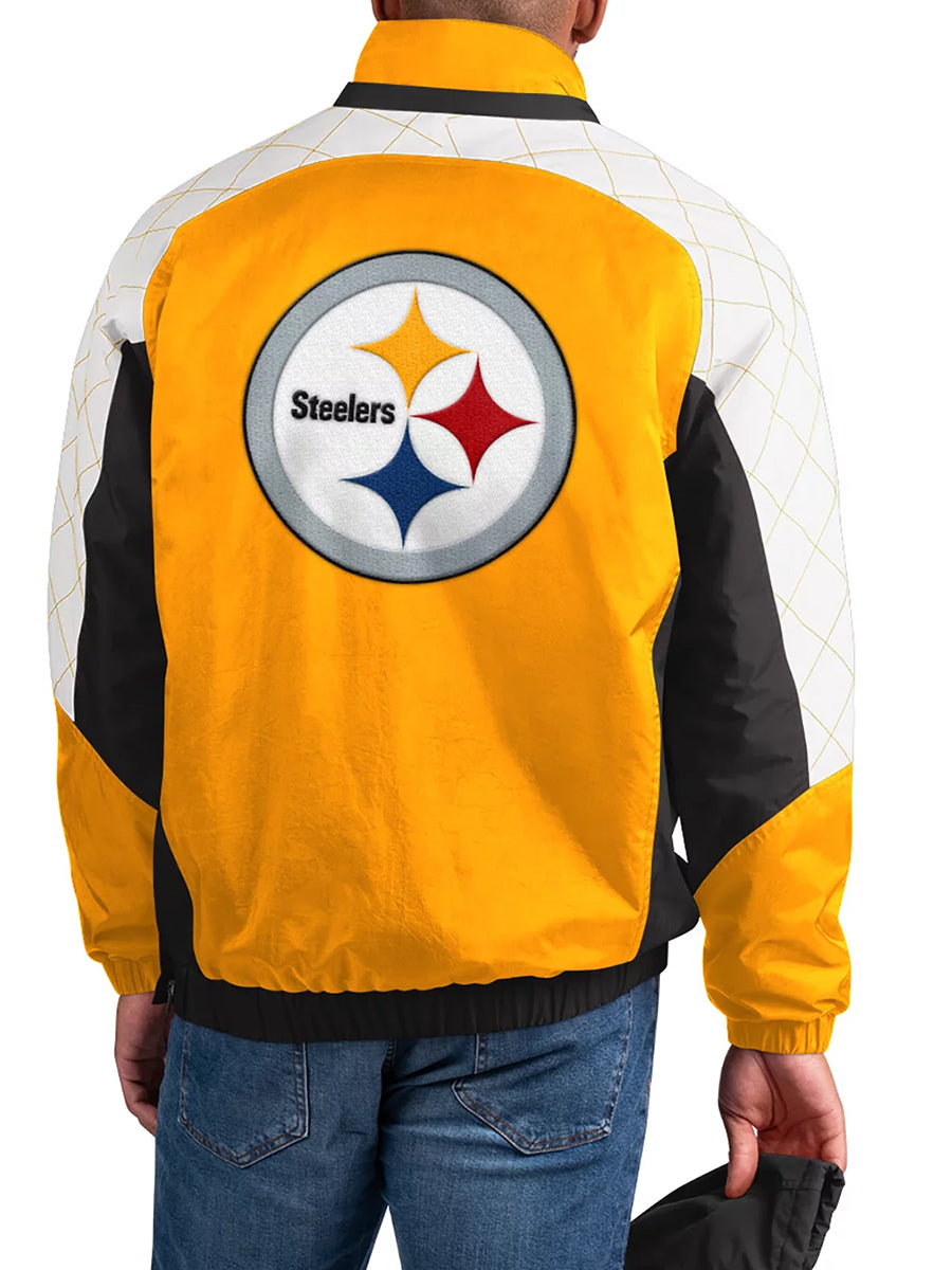 Pittsburgh Steelers The Body Check Half-Snap Pullover Jacket