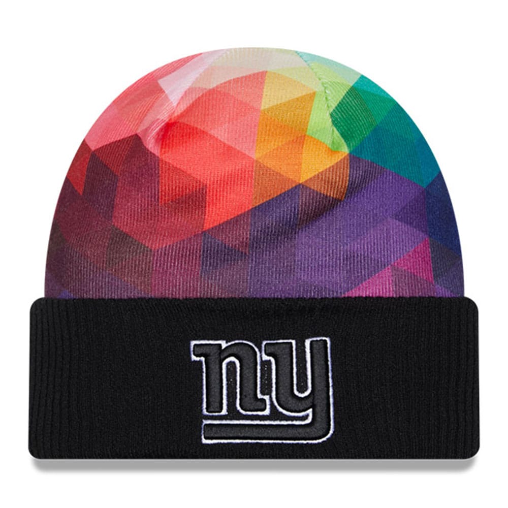 New York Giants Men's Black 2023 Crucial Catch Cuffed Knit Hat