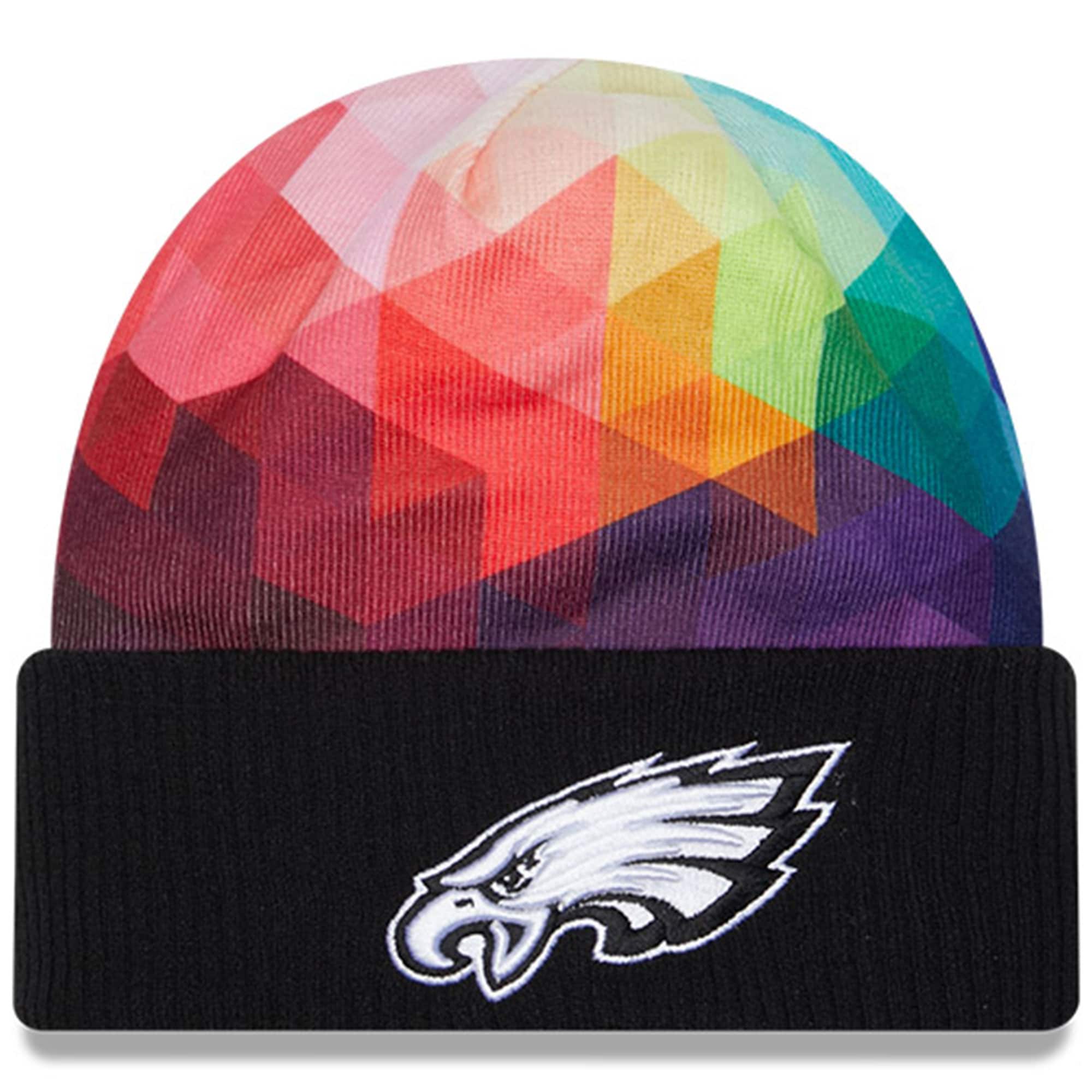 Philadelphia Eagles Youth Black 2023 Crucial Catch Cuffed Knit Hat