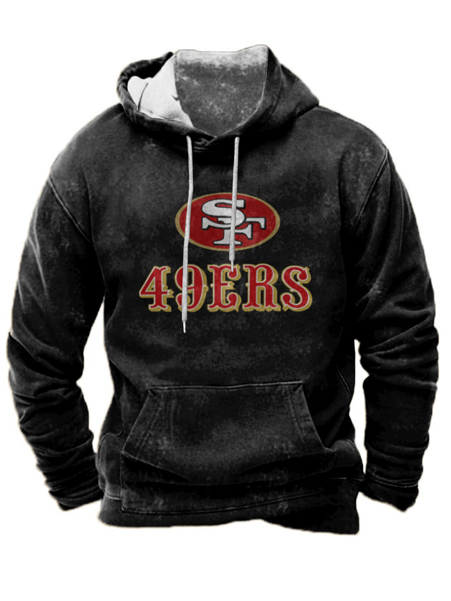 San Francisco 49ers Kansas City Chiefs Men's Vintage Hooded Sweatshirt