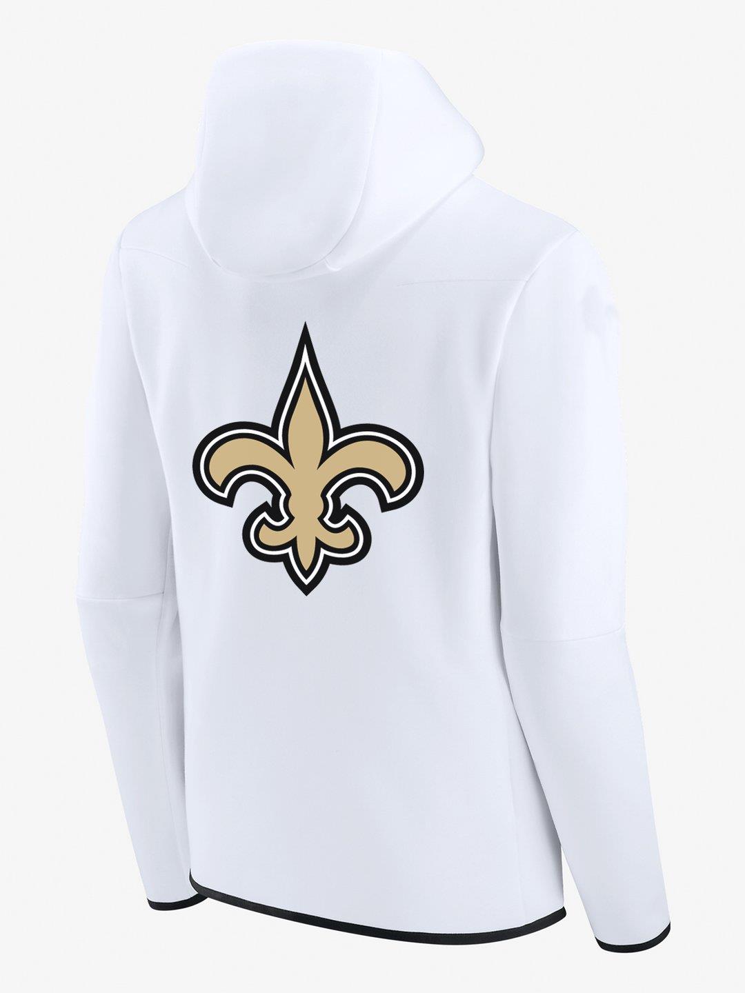 New Orleans Saints White Diamond Full-Zip Jacket