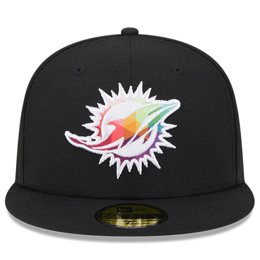 Miami Dolphins Men's Black 2023 Crucial Catch 59FIFTY Fitted Hat