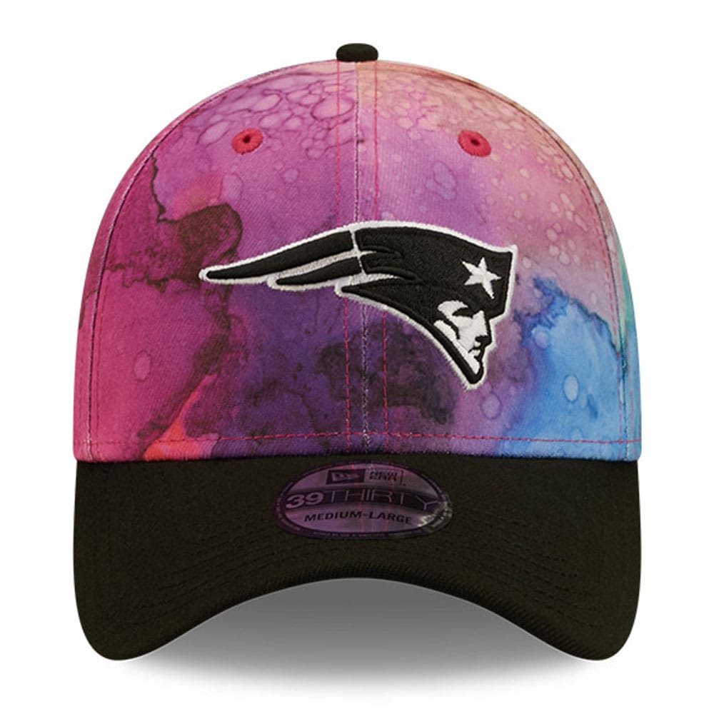 New England Patriots Men's Pink/Black 2022 Crucial Catch 39THIRTY Flex Hat