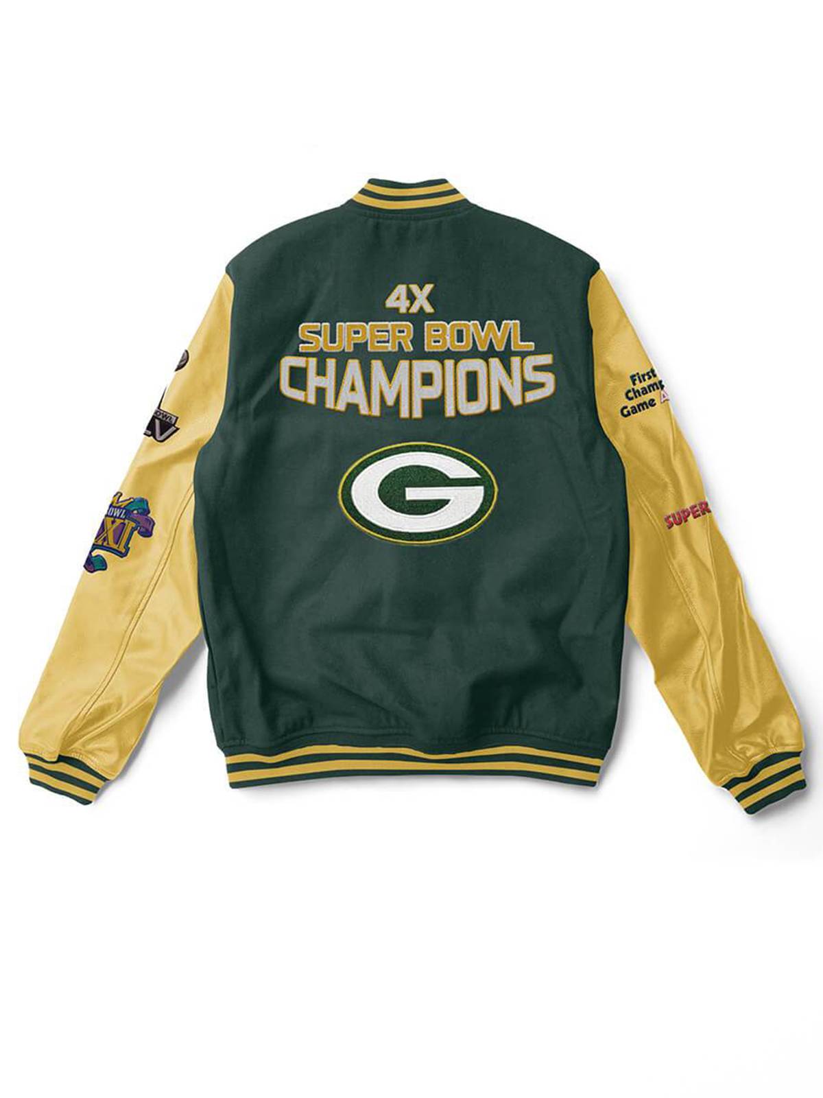 Green Bay Packers Fashion Varsity Bomber Jacket