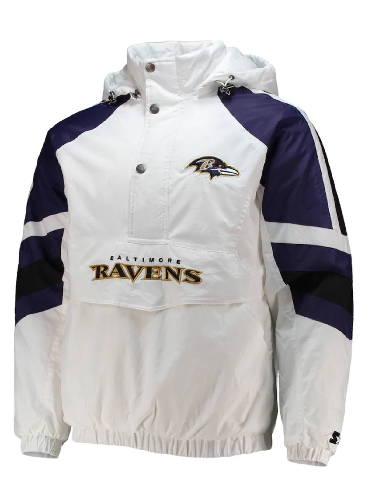 Baltimore Ravens Half-Snap Hoodie Jacket