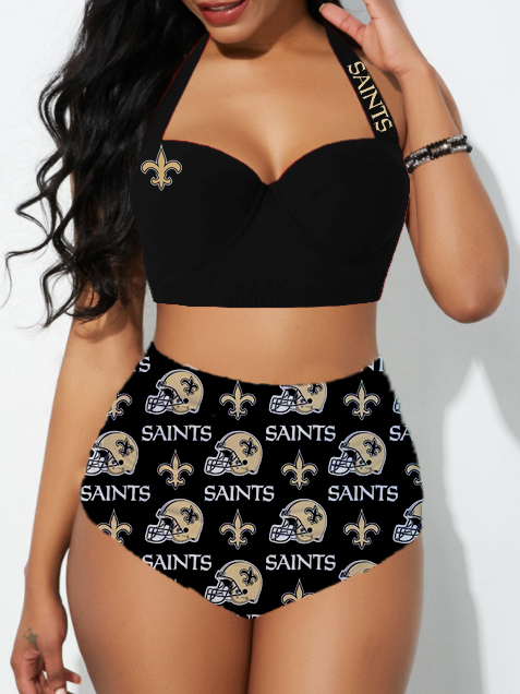 New Orleans Saints Sexy Print Bikini Swimsuit