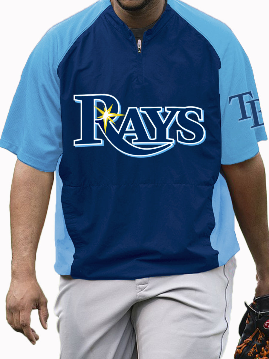 Tampa Bay Rays MLB Men's Raglan Short Sleeve Sports Top