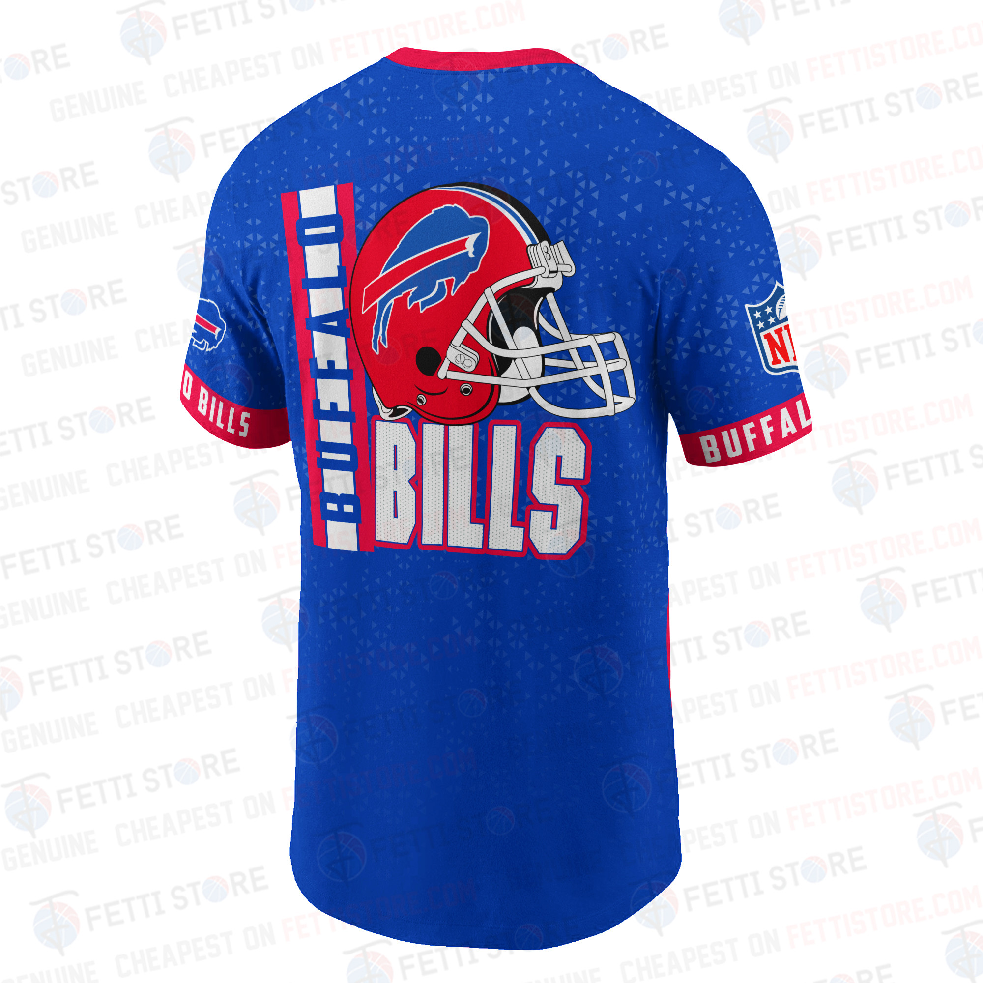 Buffalo Bills American Football Leauge Pattern 3D T-Shirt SH1