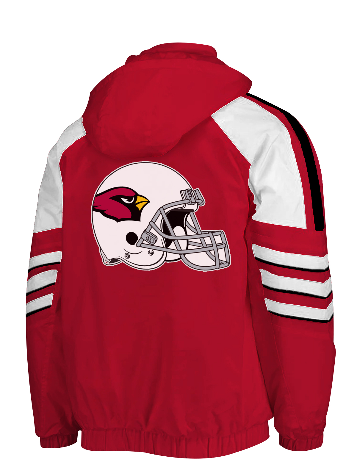 Arizona Cardinals Half-Snap Hoodie Jacket