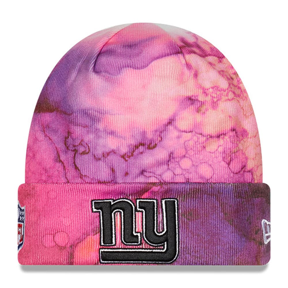 New York Giants Men's Pink 2022 Crucial Catch Knit Hat