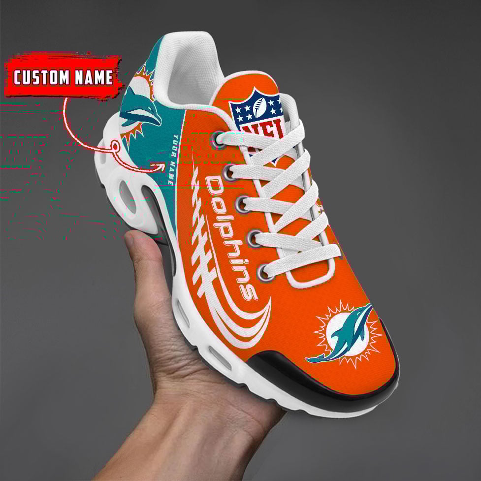 Miami Dolphins -Custom Name-TN Shoes And Baseball Jersey Shirt PHIrfect Gift-DS001