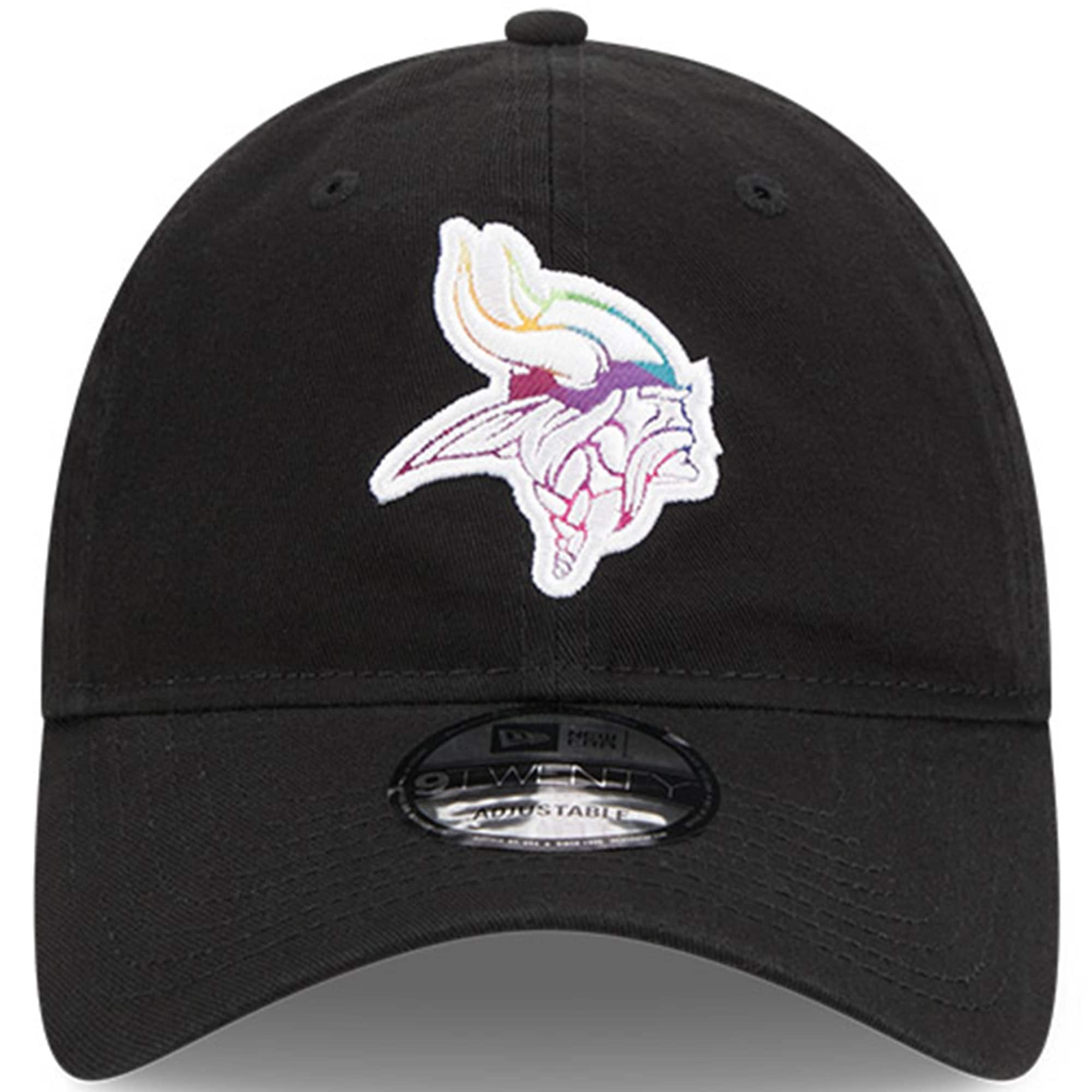 Minnesota Vikings Men's Black 2023 Crucial Catch 9TWENTY Adjustable Hat
