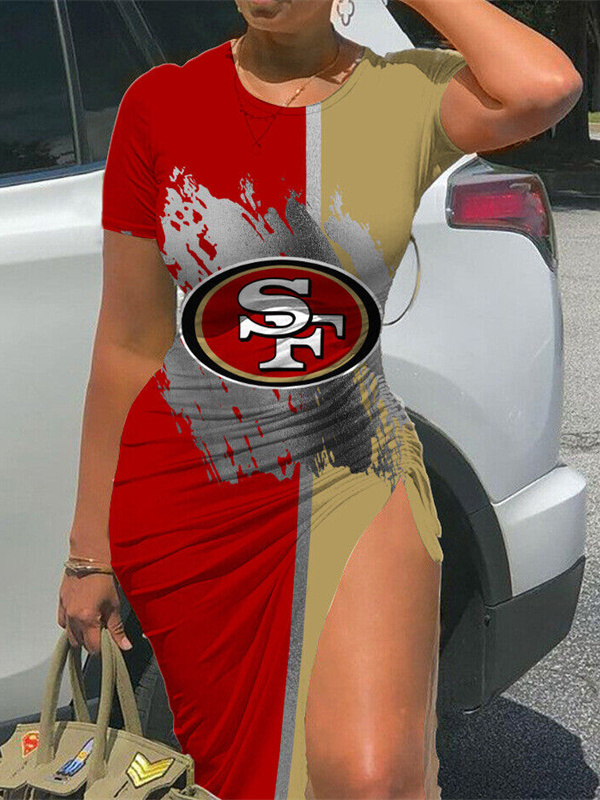 San Francisco 49ers Women's Slit Bodycon Dress