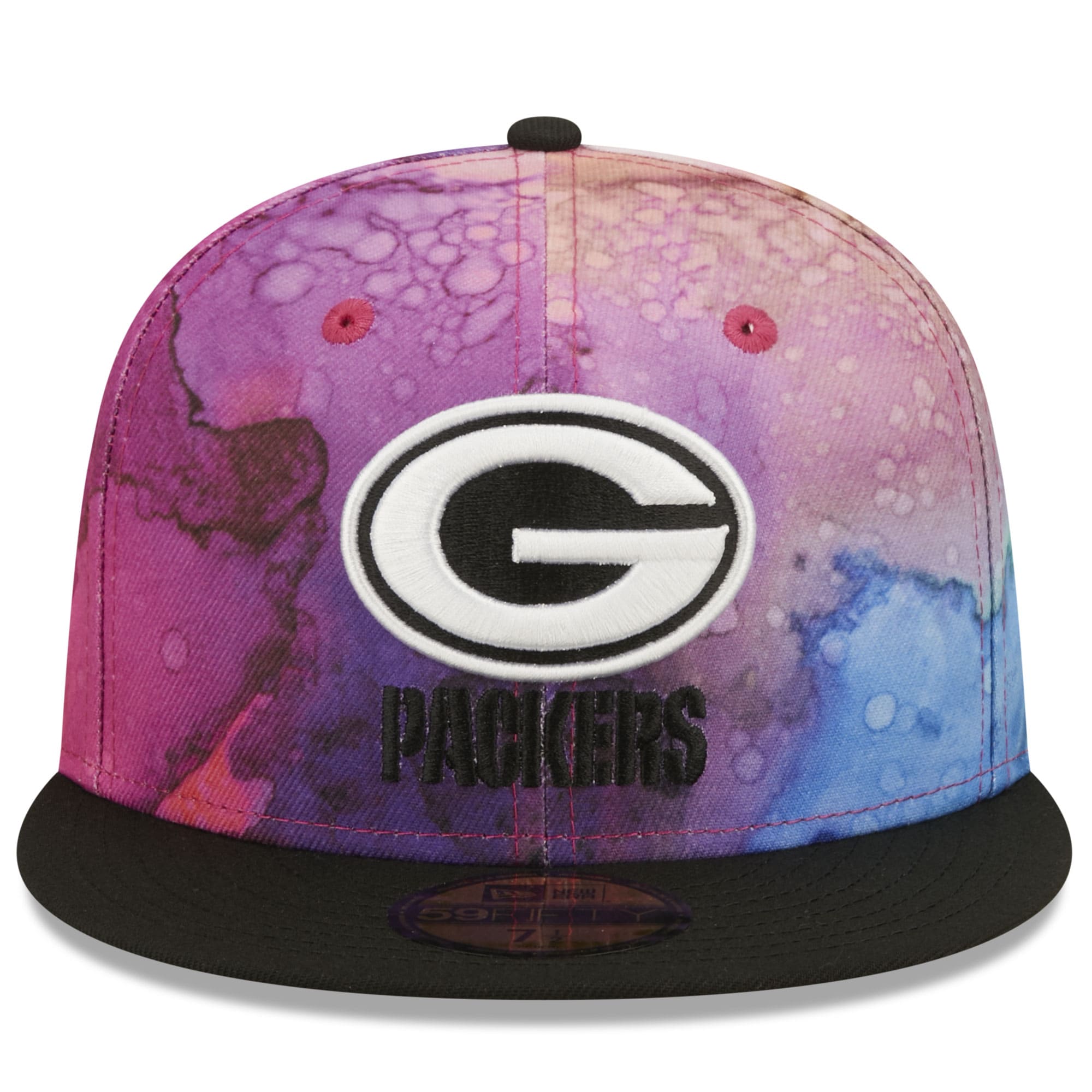 Green Bay Packers Men's Pink/Black 2022 Crucial Catch 59FIFTY Fitted Hat