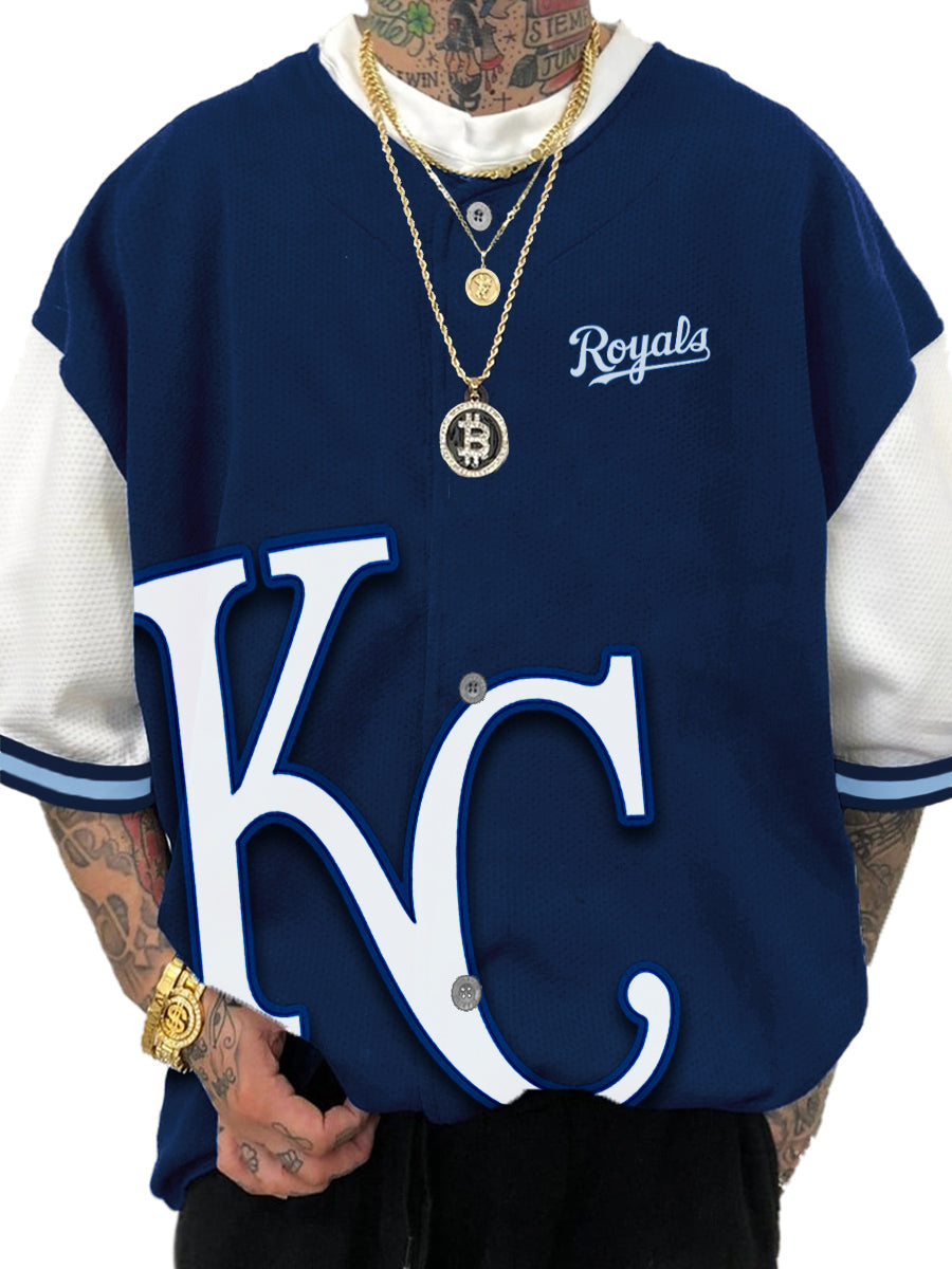 Kansas City Royals MLB Men's Fashion Short Sleeve Jersey
