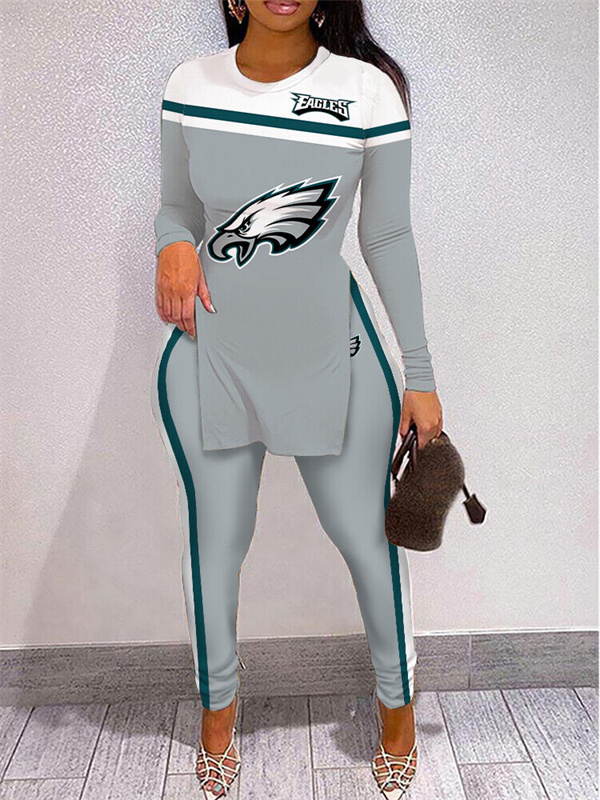Philadelphia Eagles Limited Edition High Slit Shirts And Leggings Two-Piece Suits