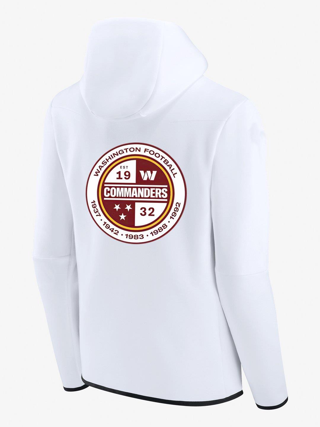Washington Commanders Football White Diamond Full-Zip Jacket