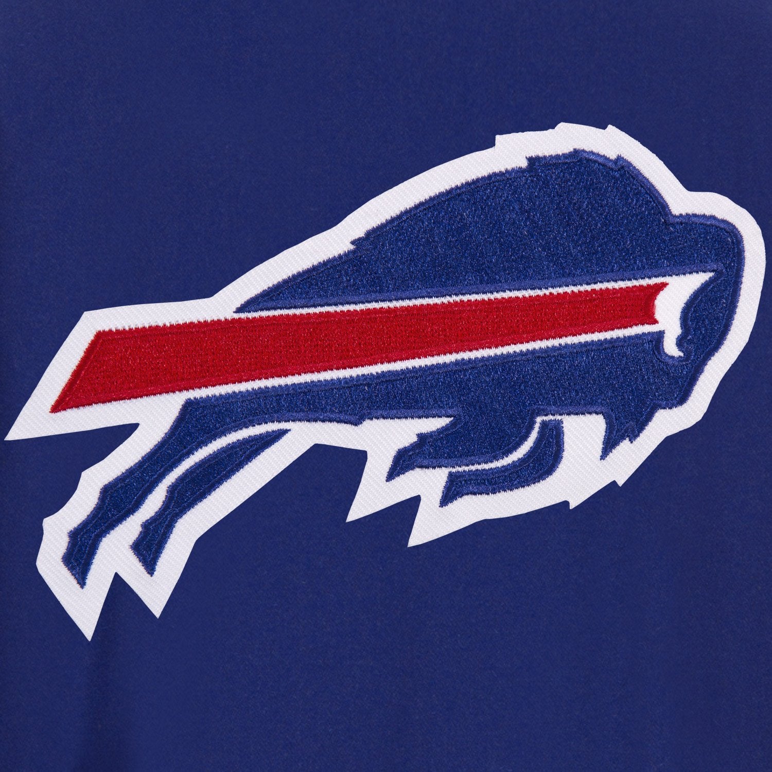 BUFFALO BILLS JH DESIGN WOOL REVERSIBLE FULL-SNAP JACKET – ROYAL