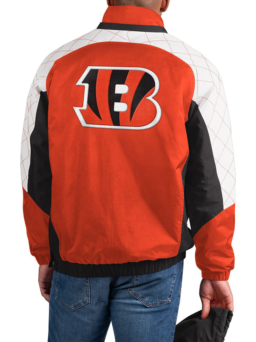 Cincinnati Bengals The Body Check Half-Snap Pullover Jacket