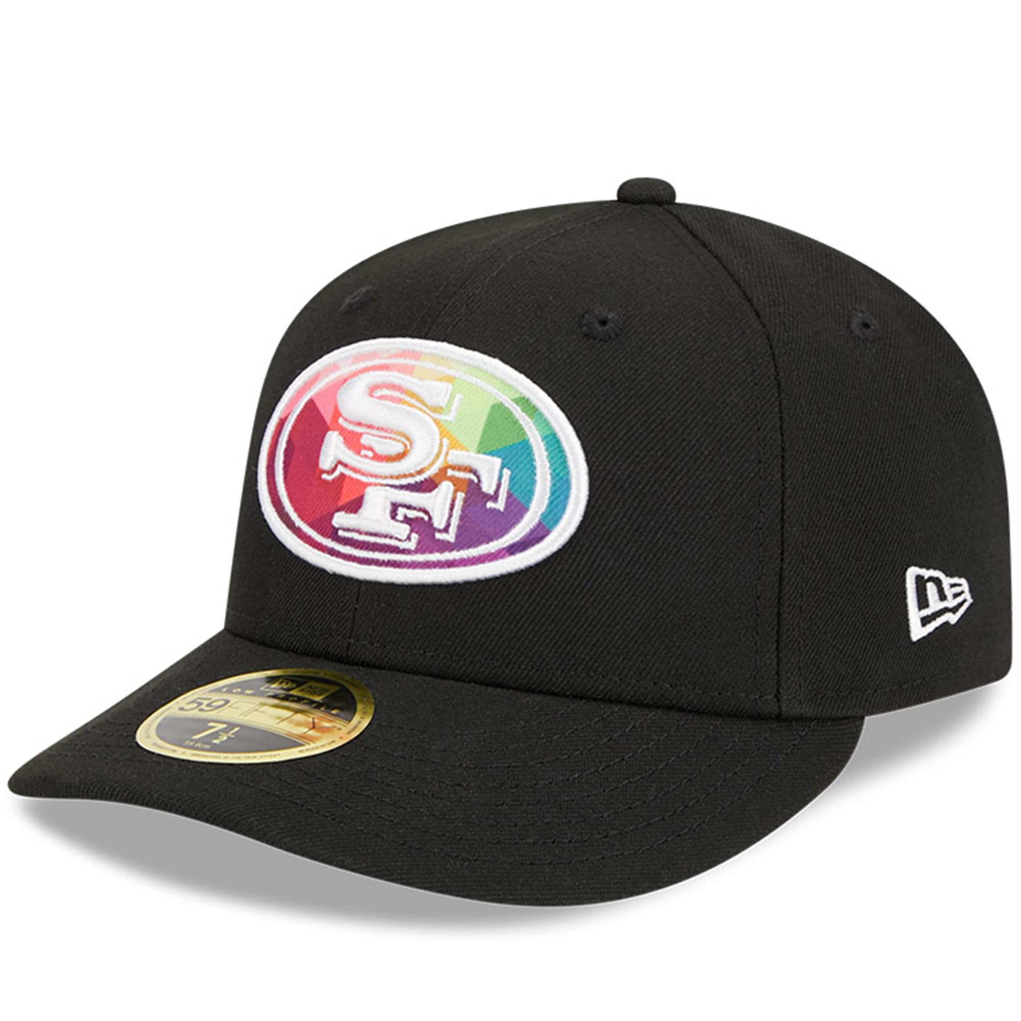 San Francisco 49ers Men's Black 2023 Crucial Catch Low Profile 59FIFTY Fitted Hat
