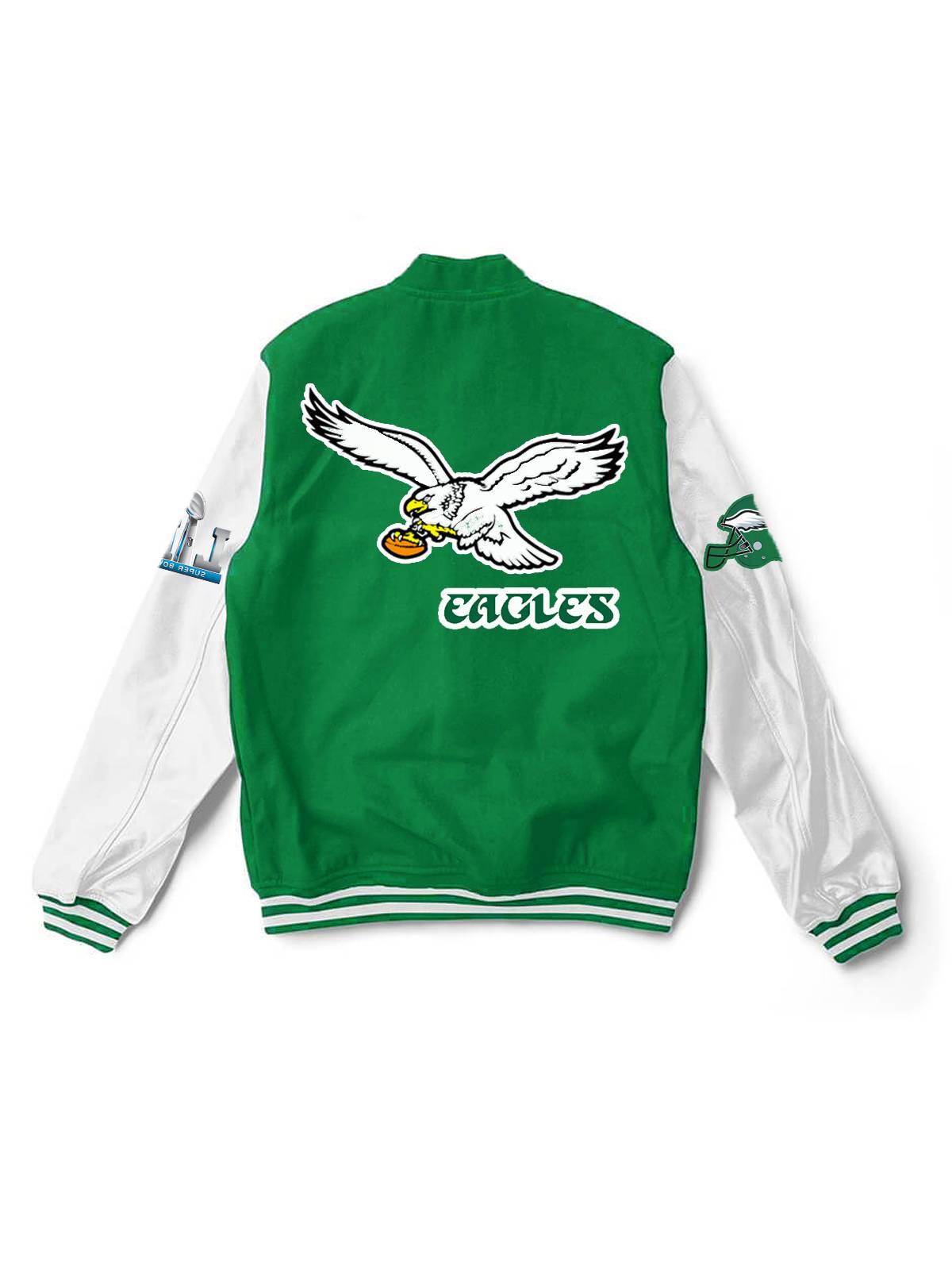 Philadelphia Eagles Fashion Printed Varsity Jacket