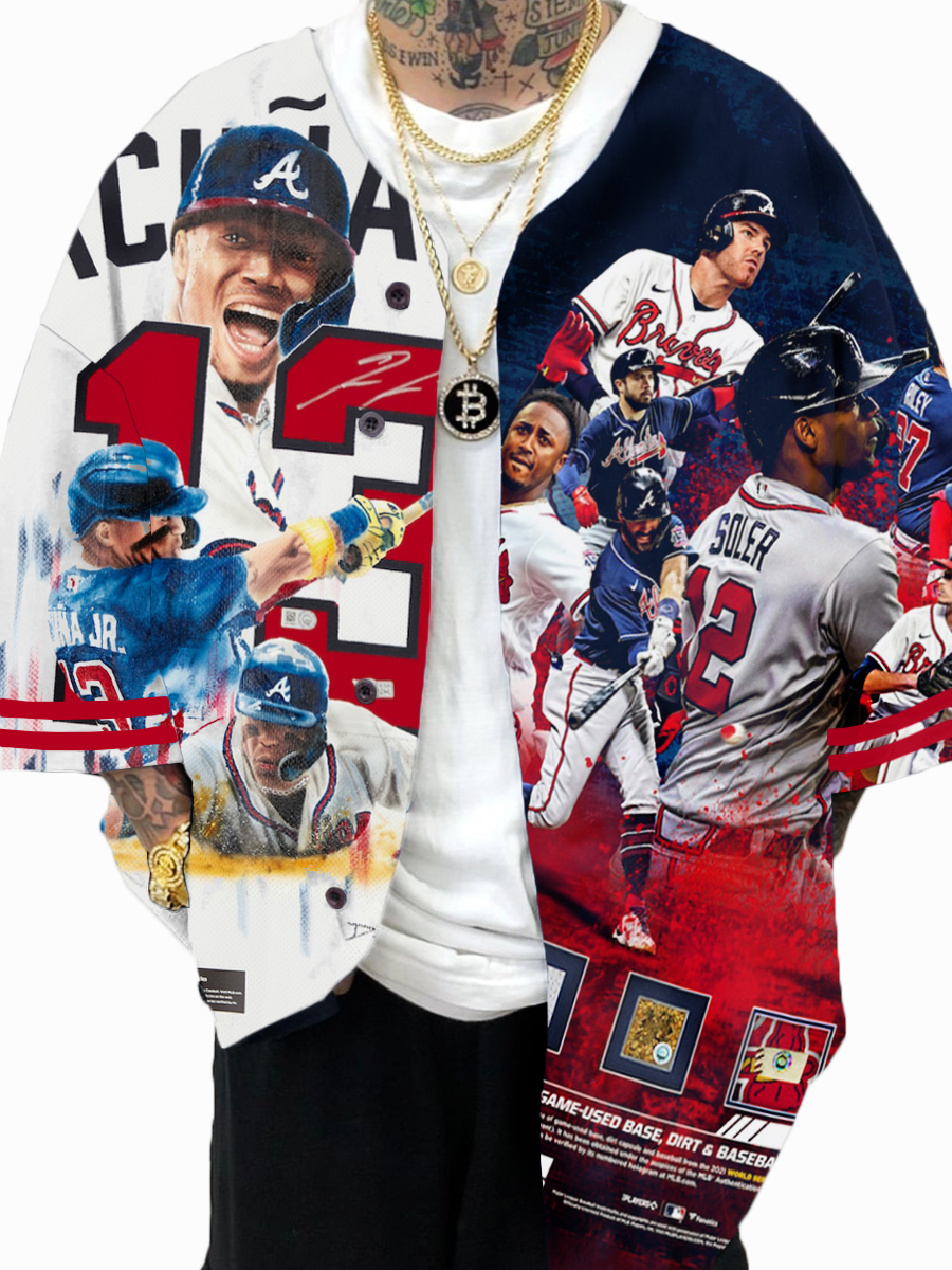 Atlanta Braves MLB Men's Fashion Short Sleeve Jersey