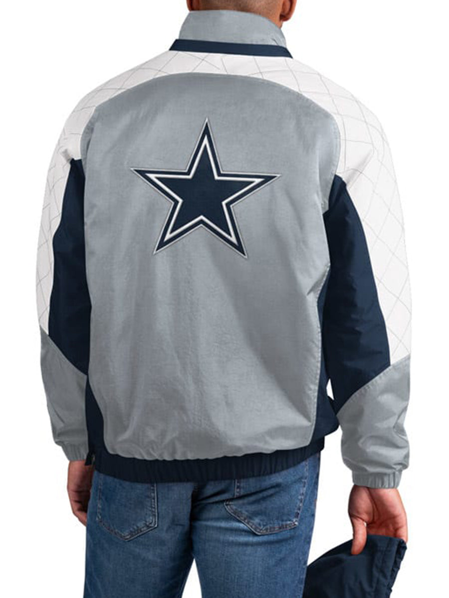 Dallas Cowboys The Body Check Half-Snap Pullover Jacket