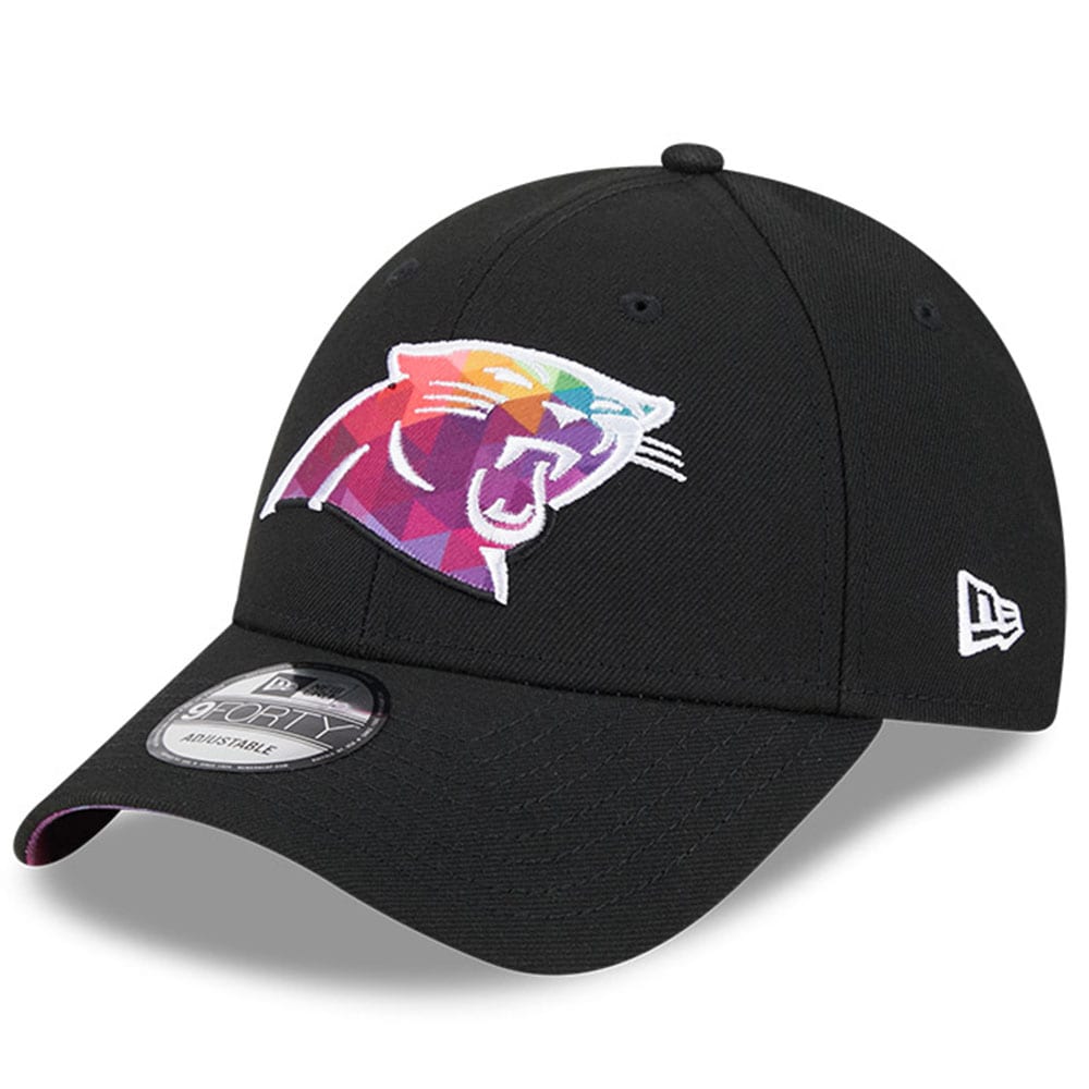 Carolina Panthers Men's   Black 2023  Crucial Catch 9FORTY Adjustable Hat