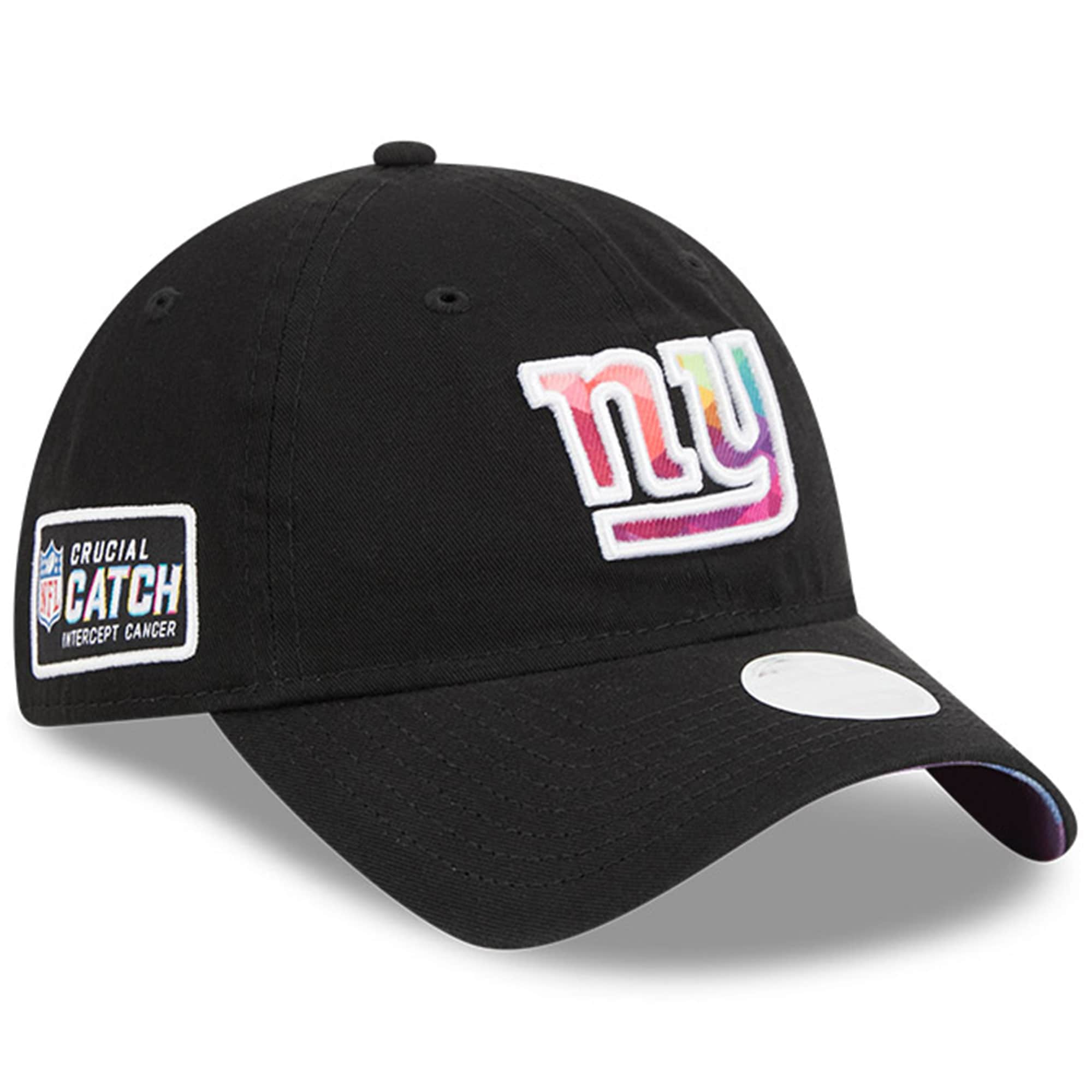 New York Giants Women's Black 2023 Crucial Catch 9TWENTY Adjustable Hat