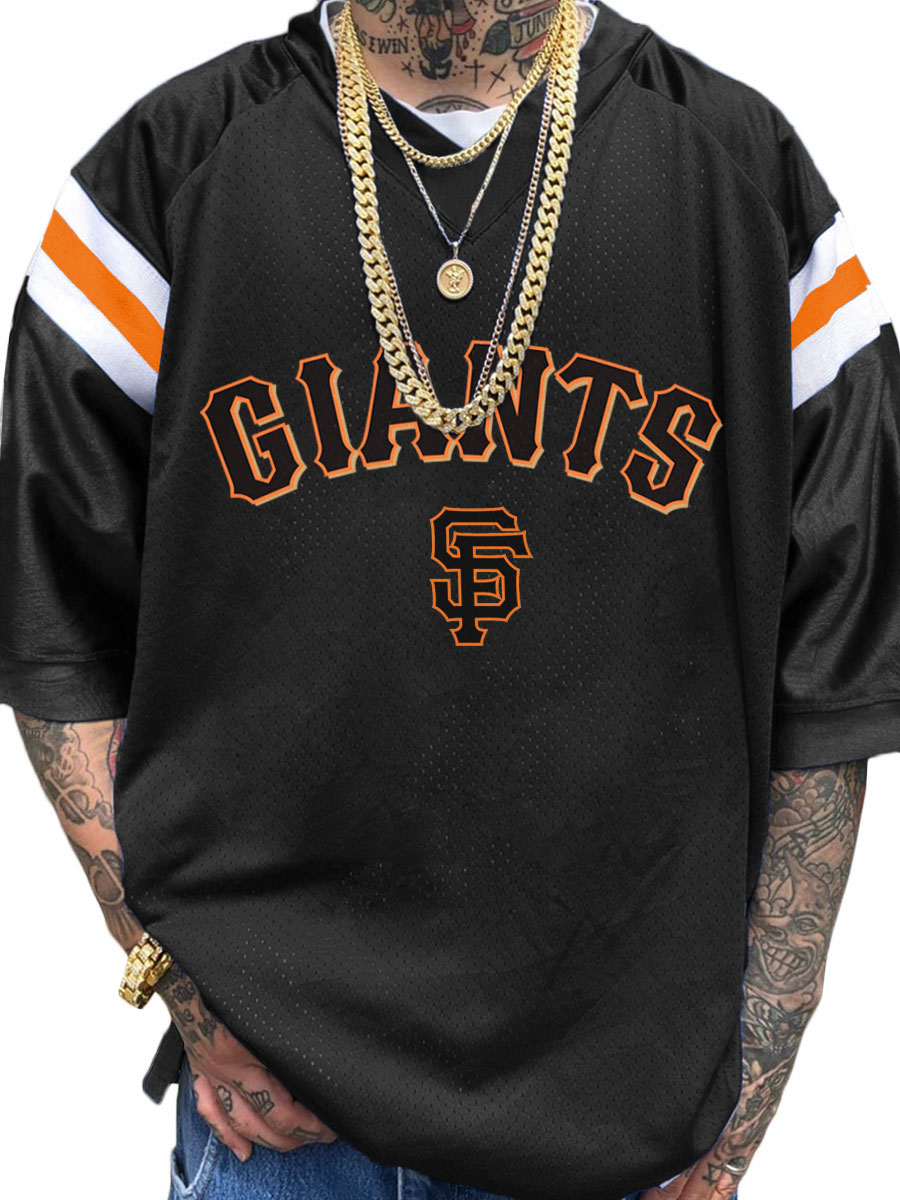San Francisco Giants MLB Men's Fashion V-Neck Short Sleeve Jersey