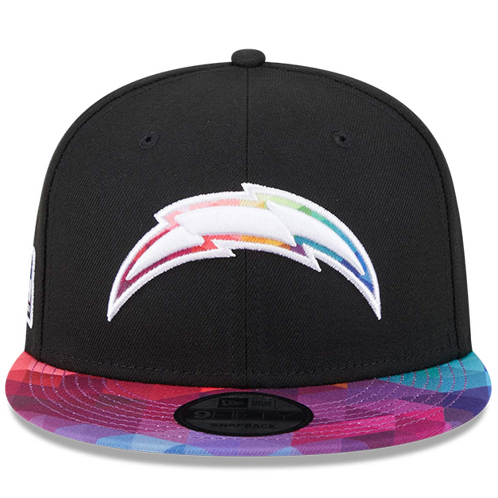 Los Angeles Chargers Men's Black 2023 Crucial Catch 9FIFTY Snapback Hat