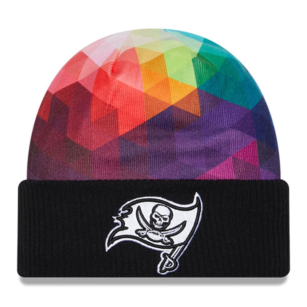 Tampa Bay Buccaneers Men's Black 2023 Crucial Catch Cuffed Knit Hat