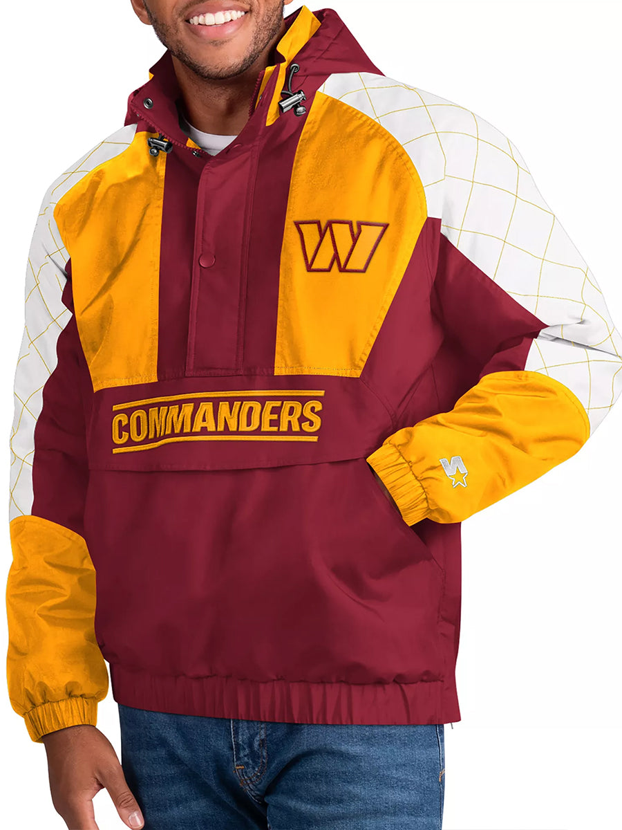Washington Commanders Commanders The Body Check Half-Snap Pullover Jacket