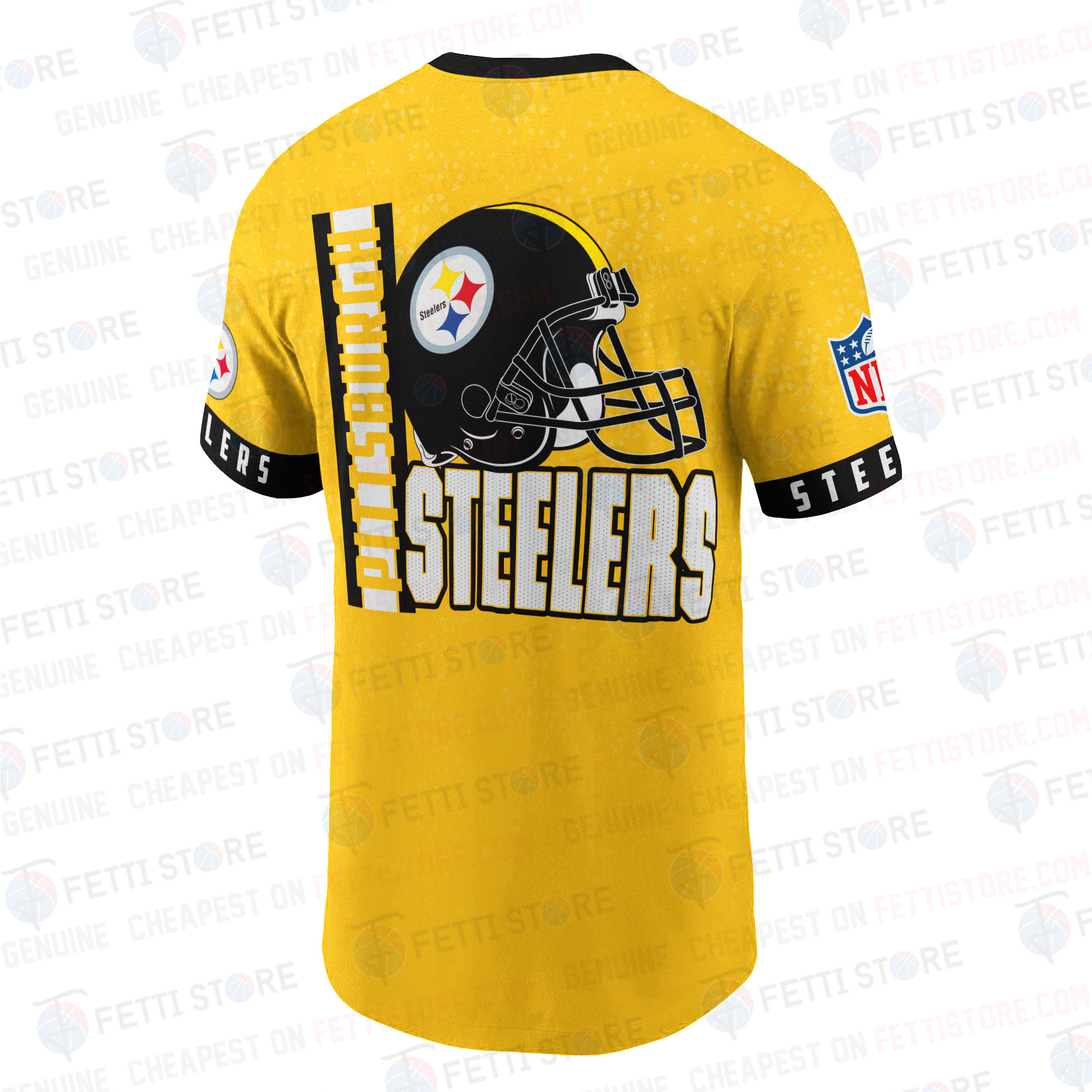 Pittsburgh Steelers American Football Leauge Pattern 3D T-Shirt SH1