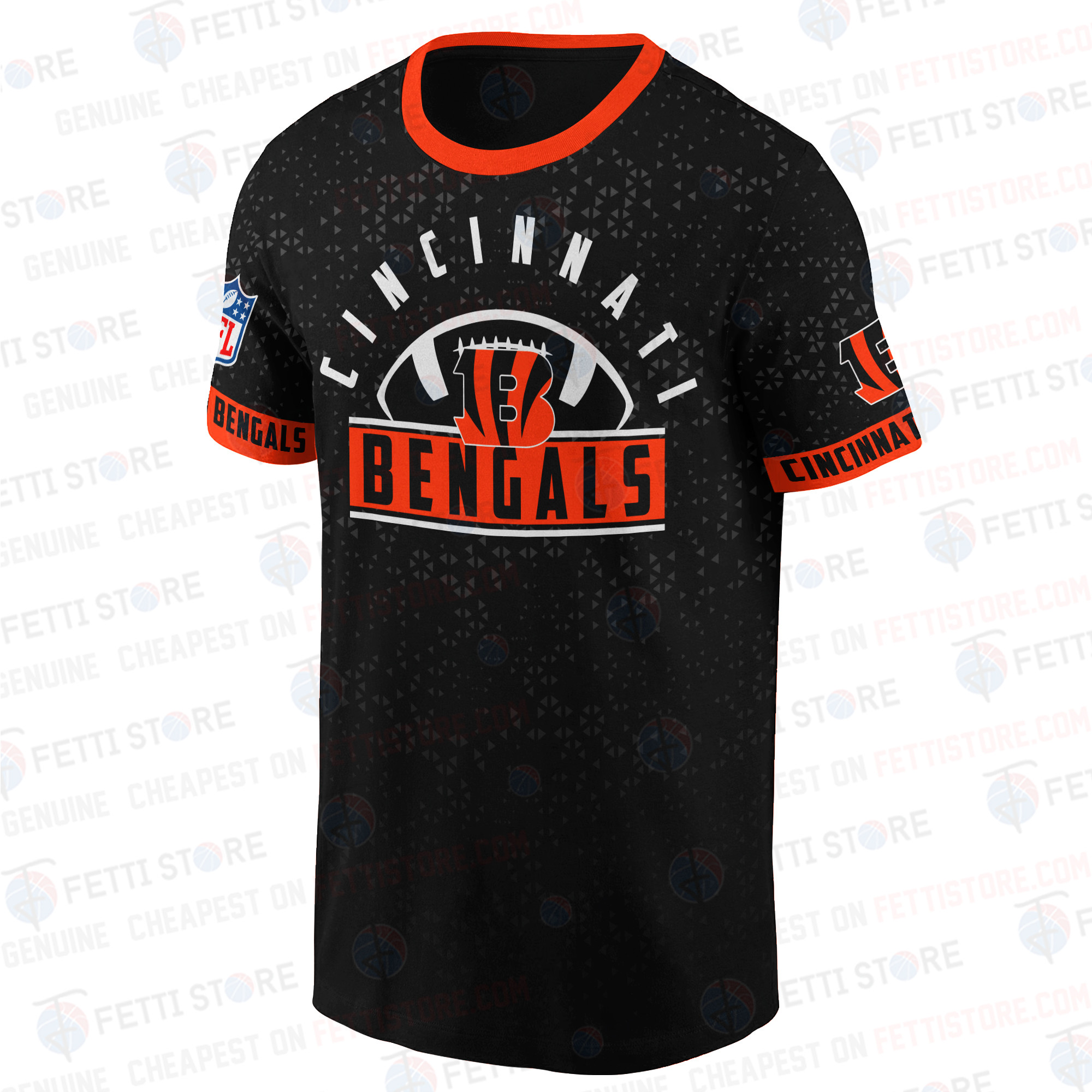 Cincinnati Bengals American Football Leauge Pattern 3D T-Shirt SH1