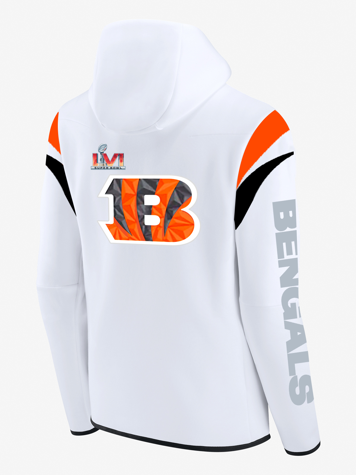 Cincinnati Bengals LVI White Diamond Full-Zip Jacket