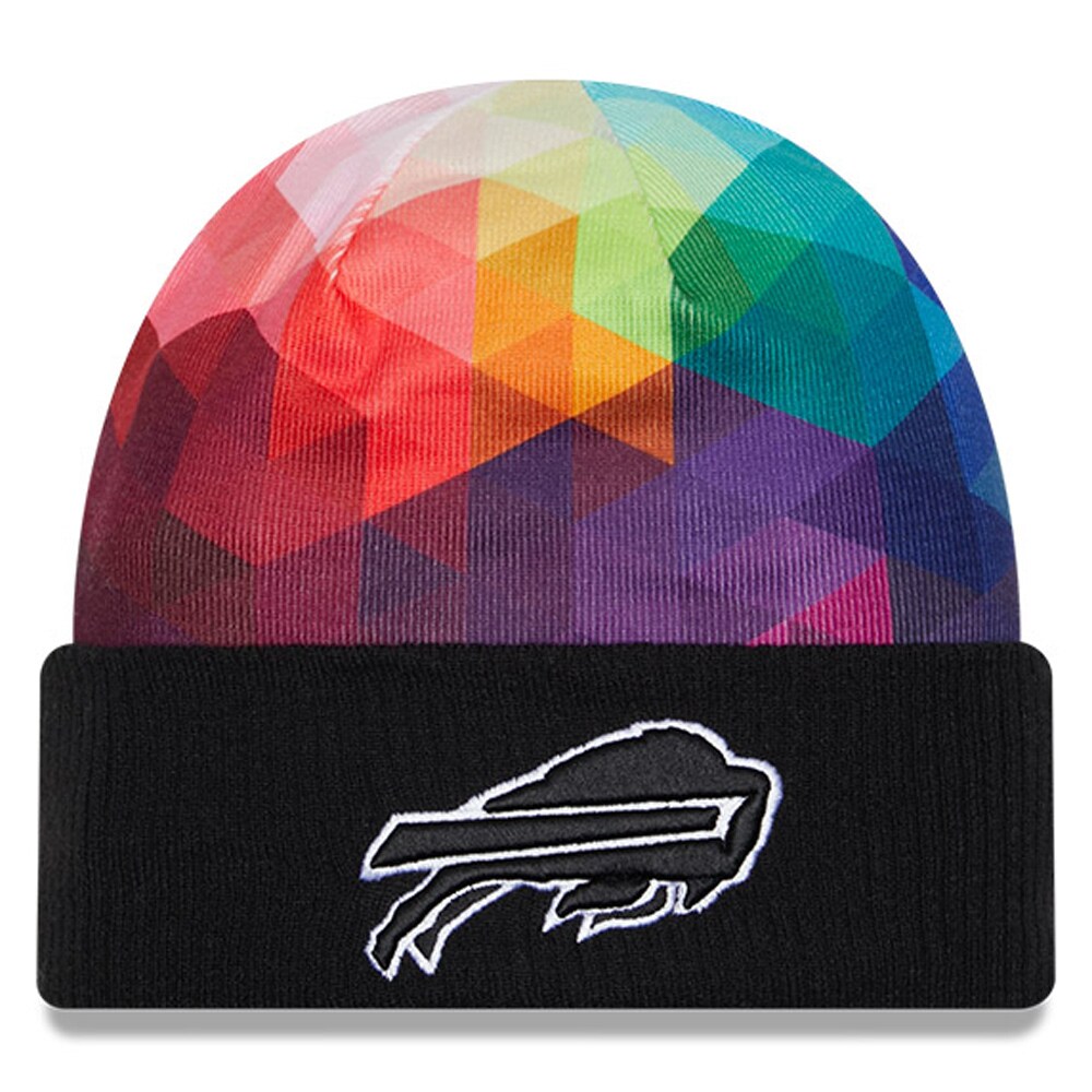 Buffalo Bills Youth Black 2023 Crucial Catch Cuffed Knit Hat