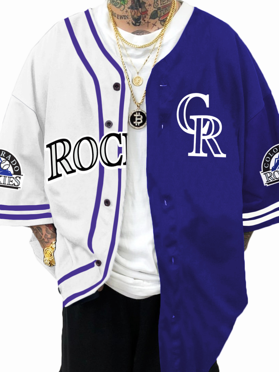 Colorado Rockies MLB Men's Fashion Short Sleeve Jersey