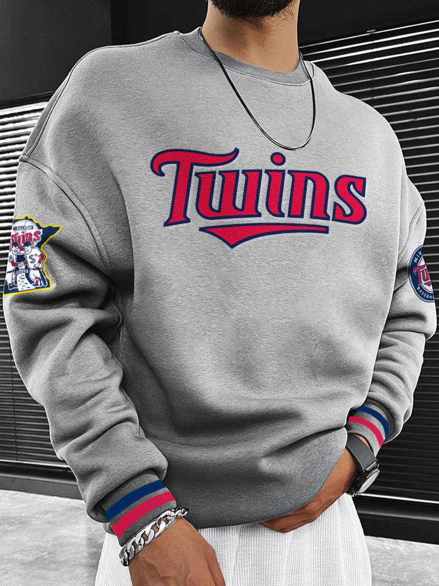 Minnesota Twins Fashion Men's Crewneck Sweatshirt