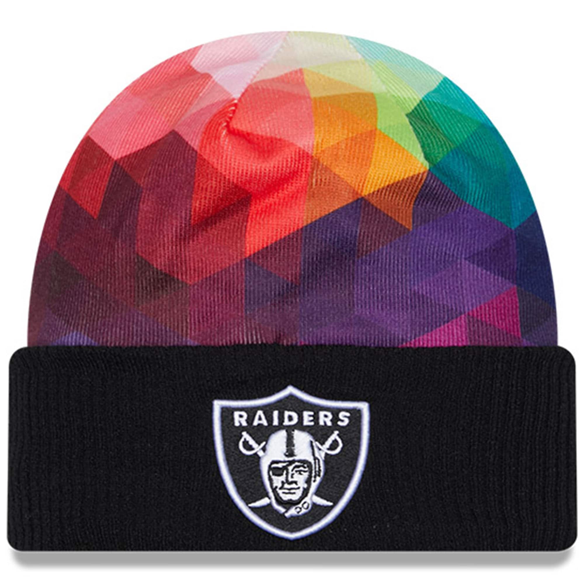 Las Vegas Raiders Youth Black 2023 Crucial Catch Cuffed Knit Hat