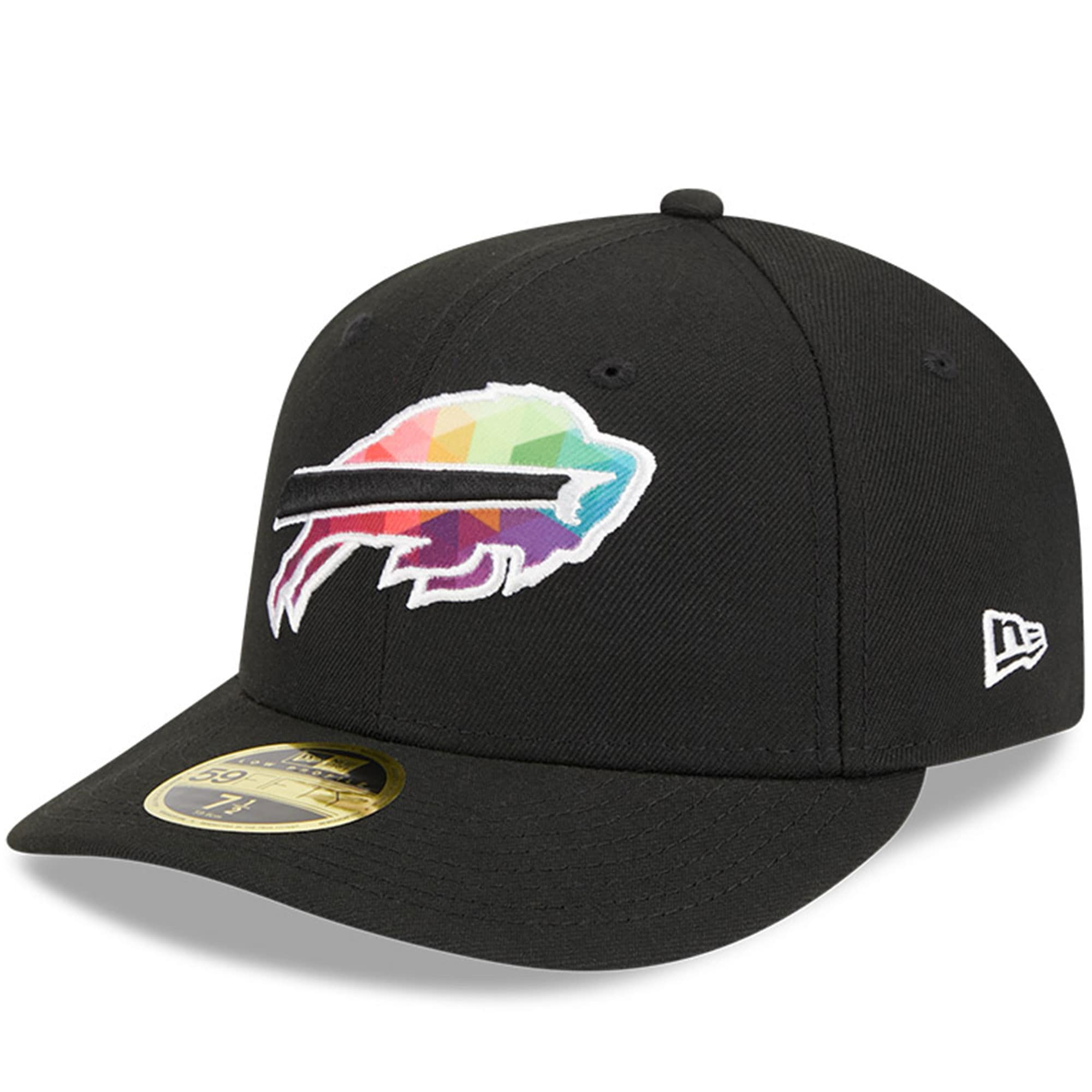 Buffalo Bills Men's Black 2023 Crucial Catch Low Profile 59FIFTY Fitted Hat